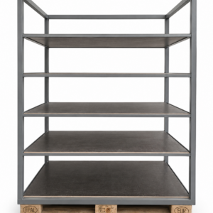 Metall- und Holzregal Zébra H157 x B122 x T82 cm – Gebraucht