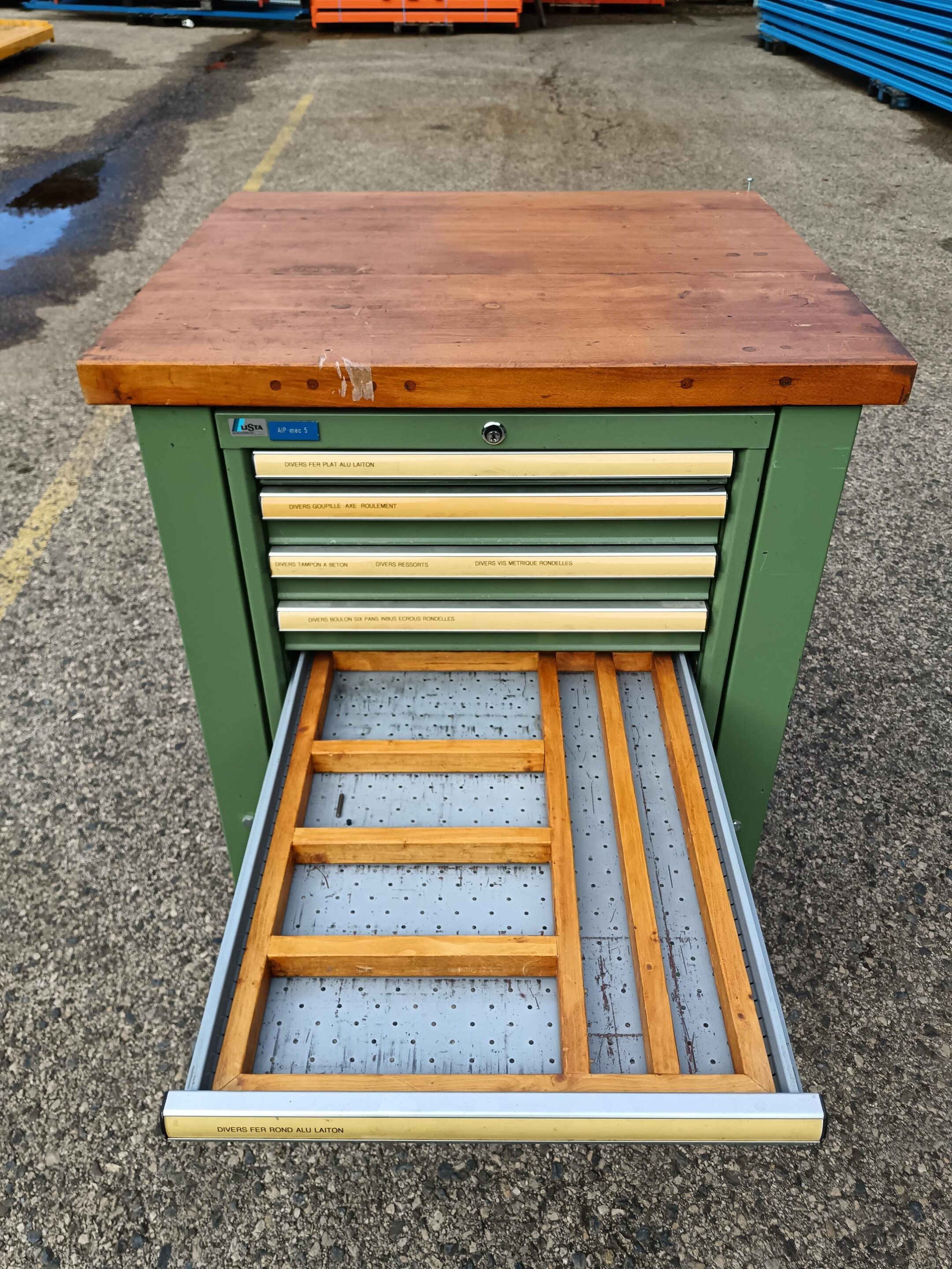 Layette Lista à roulettes – 6 tiroirs, 73x81x103 cm – occasion – Image 4