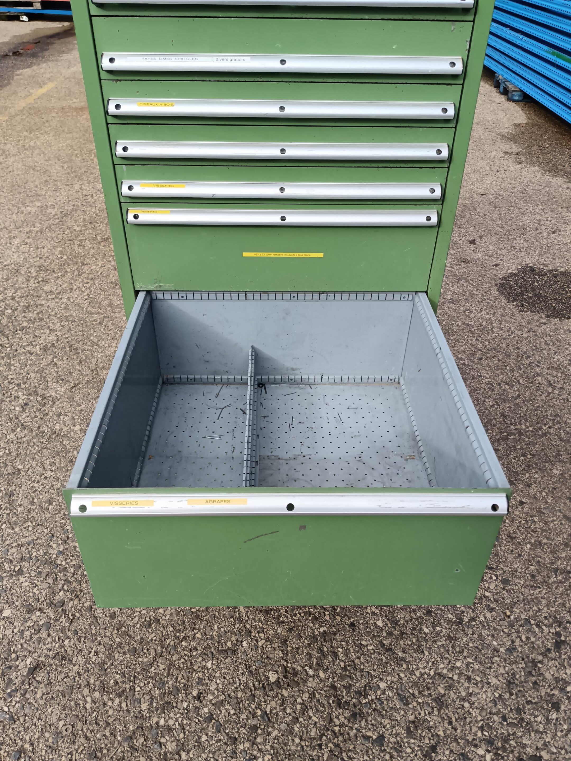 Layette Lista – 10 tiroirs, 71x70x172 cm, vert – occasion – Image 7