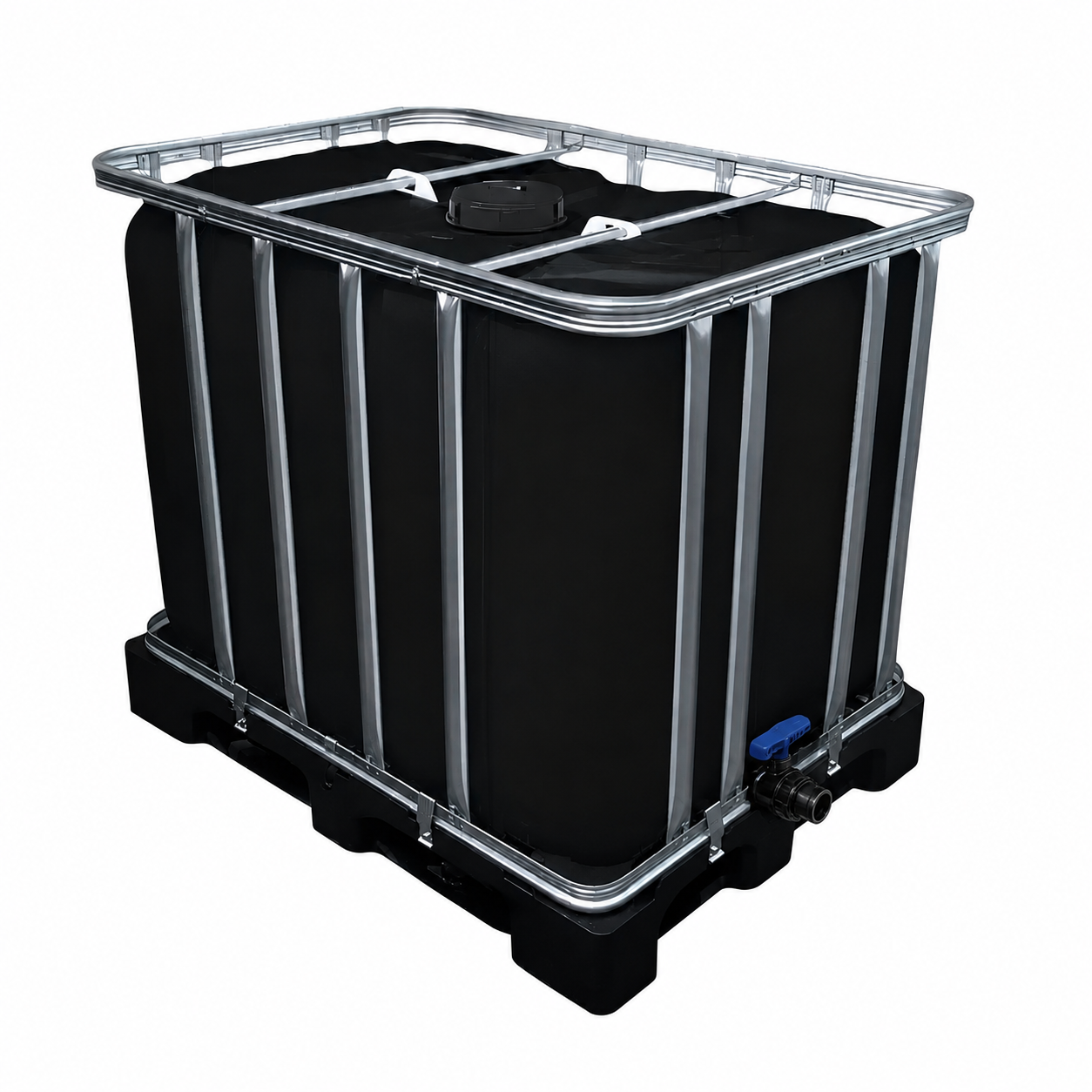 Cuve IBC noire 600 L – Réservoir à eau – Neuve
