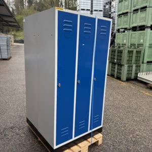 Casier vestiaire SSI bleu et blanc - occasion