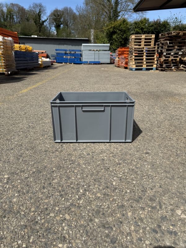 Caisse plastique grise grande - occasion – Image 3