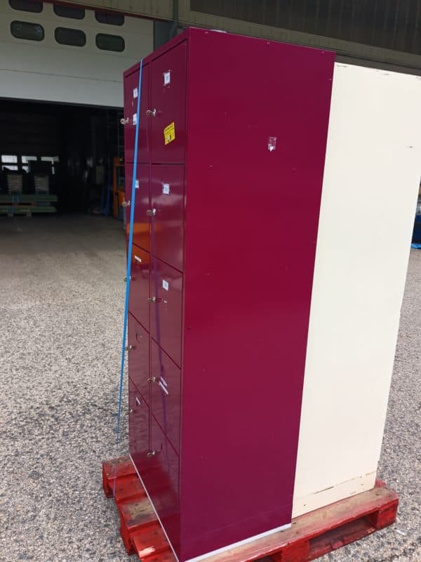 Casier Vestiaire Mauve 10 portes - occasion – Image 2