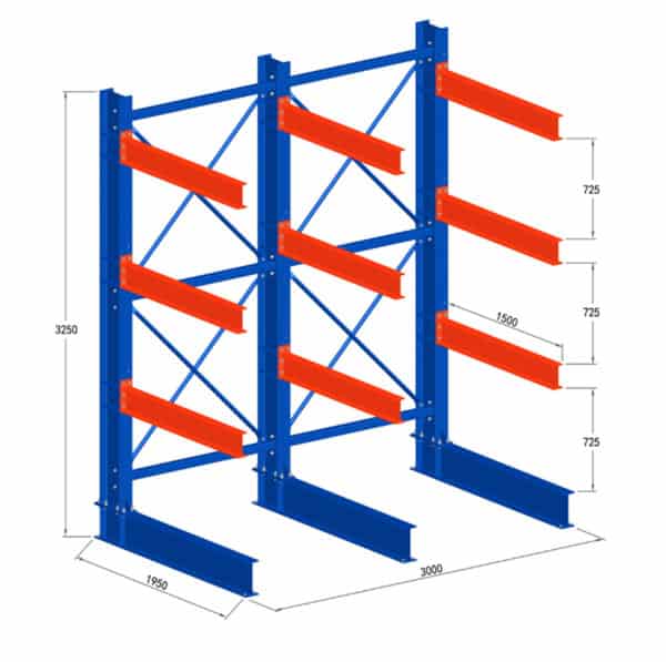 Cantilever - neu / horizontales Lagerregal / Armlagerregal
