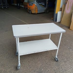 Weißer Wagen 2 Ebenen, Holz