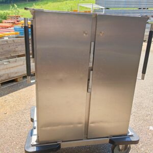 Chariot de distribution repas inox 8 niveaux 2 portes Occasion
