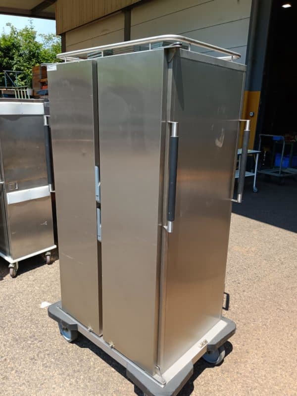 Chariot de distribution repas inox 12 niveaux – 2 portes – Occasion