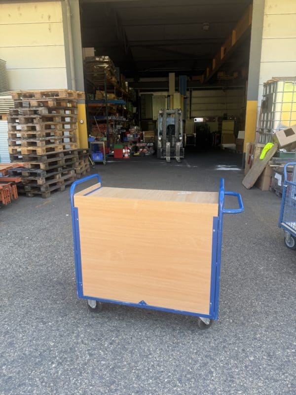 Chariot de services à roulettes en bois et métal 3 niveaux - occasion