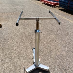 Serving table for MAQUET instruments with hydraulic jack - Second-hand