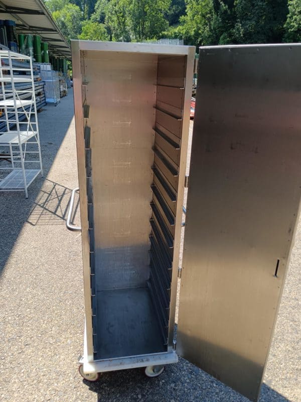 Chariot patissier à glissière 12 niveaux 1 porte