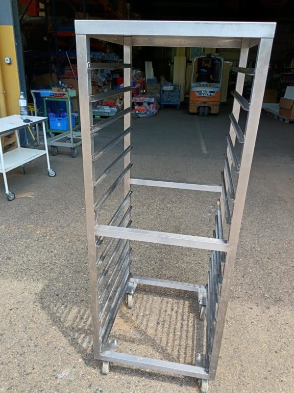 13-tier stainless steel open pastry trolley