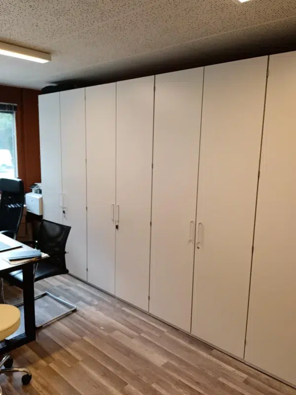 Armoire blanche bois 2 portes