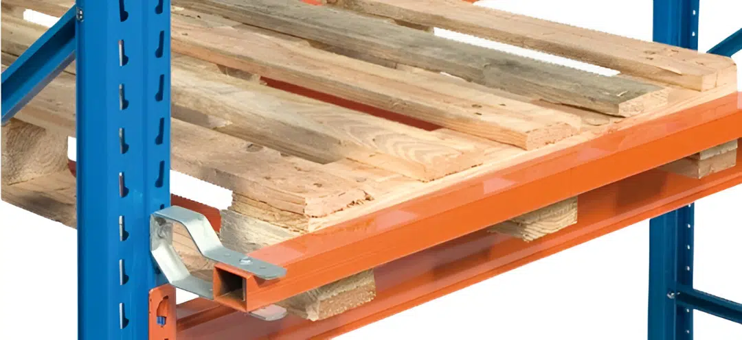 Butée de sécurité rack à palette