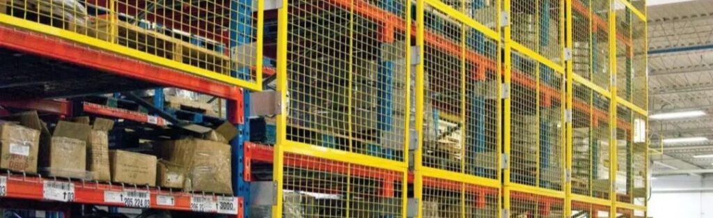 Grille antichute de palettes rayonnage