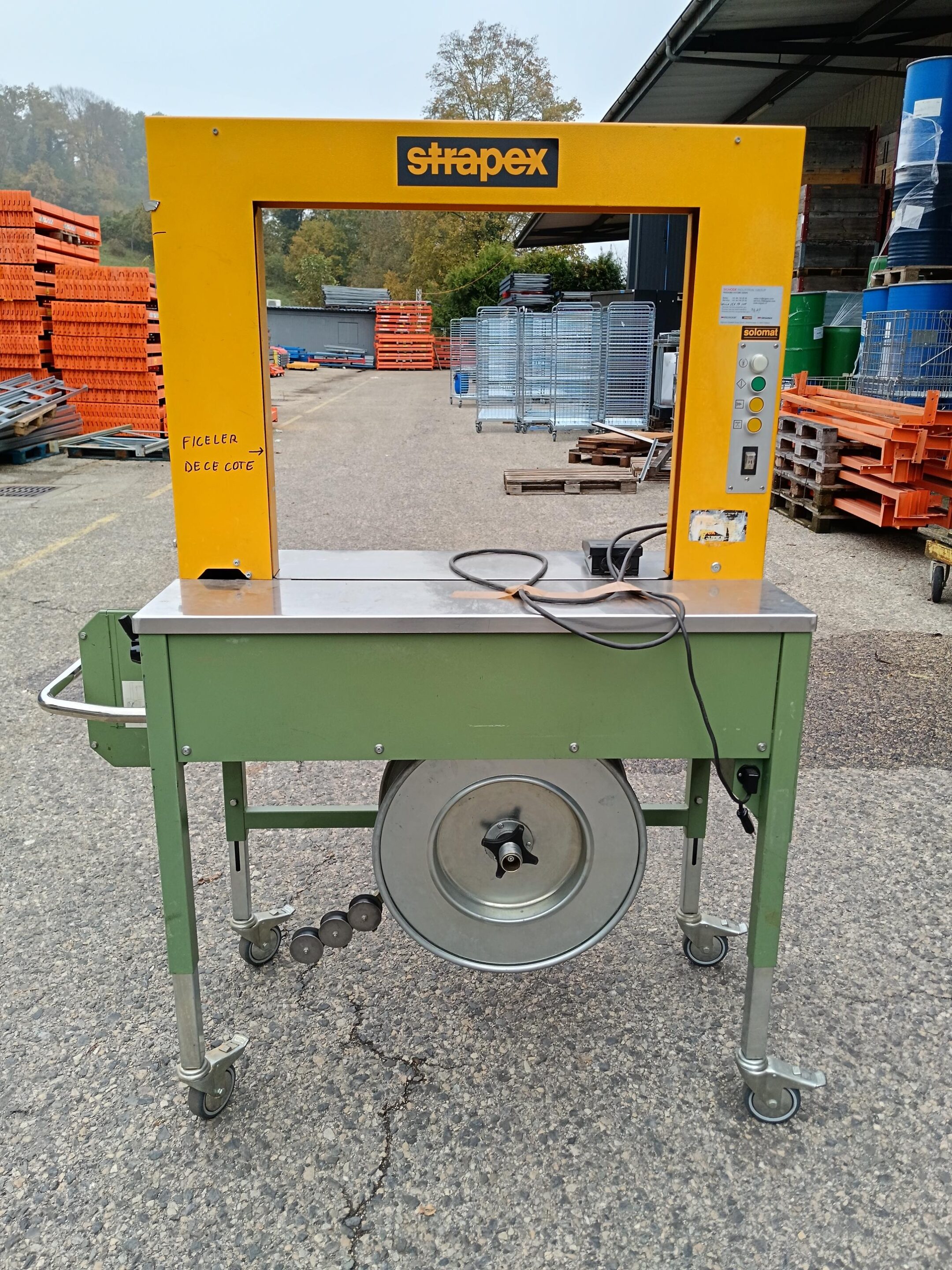 Automatische Umreifungsmaschine Strapex Solomat Type 355 - auf Rädern Gebraucht