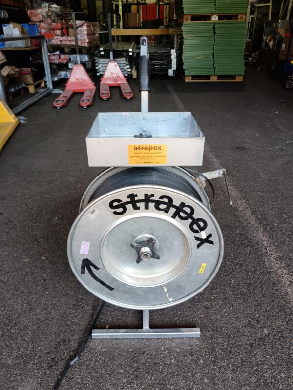 Strapex Umreifungswagen mit Aufwickelvorrichtung und Umreifungsmaschine STB 68 - Gebraucht – Bild 2