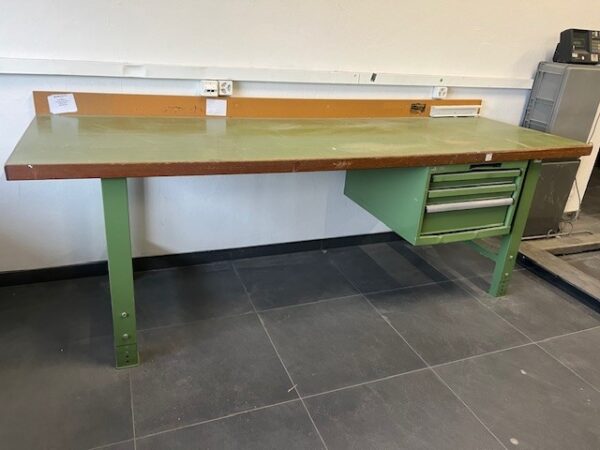 Arbeitstisch / Werkbank mit oder ohne Hängeschubladenschrank - Gebraucht – Bild 2