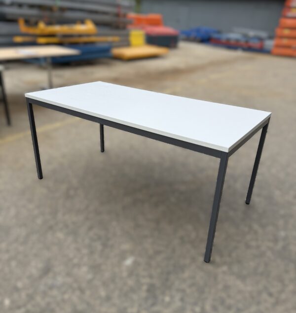 Second-hand multi-purpose office table with metal frame - 160 x 80 cm