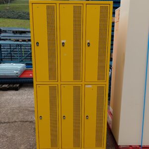 Casier vestiaire jaune