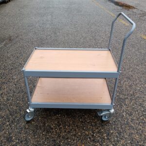 2-level metal trolley