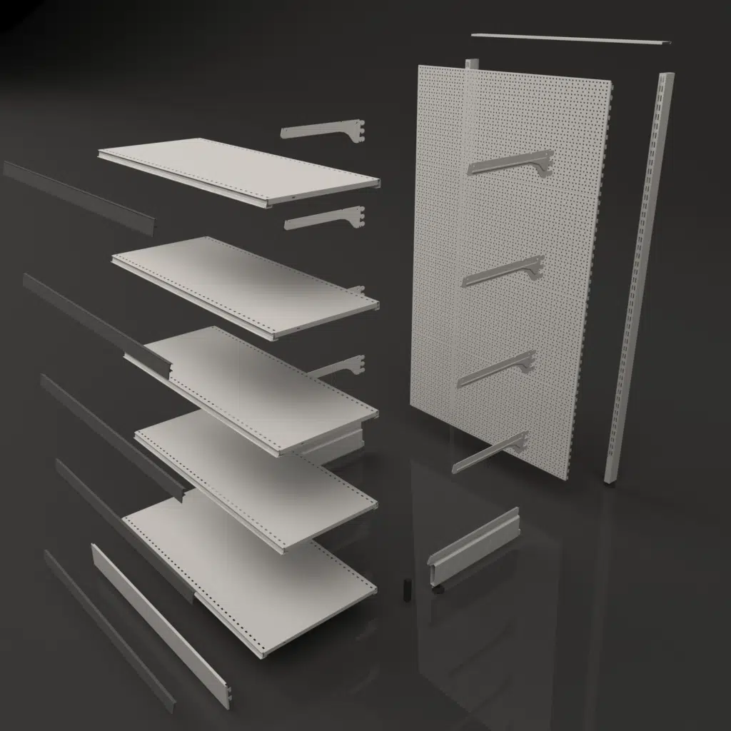 Monter une gondole de magasin