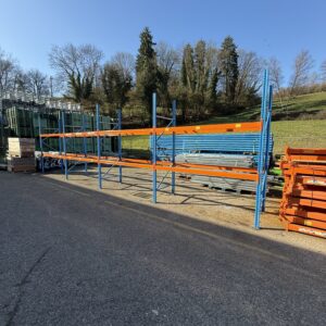 Pallet rack set stow