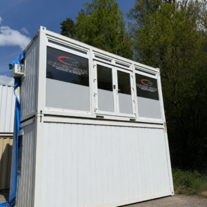Construction site kitchen container