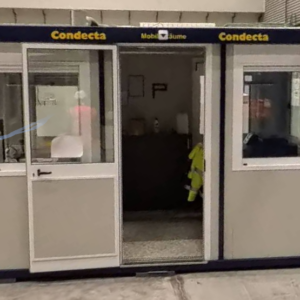 Construction site container with kitchen – 6.00 x 2.40 m – Second-hand