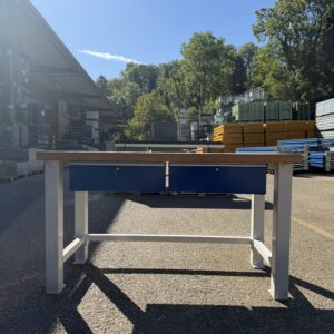 Workbench / Work table with 2 drawers – Second-hand